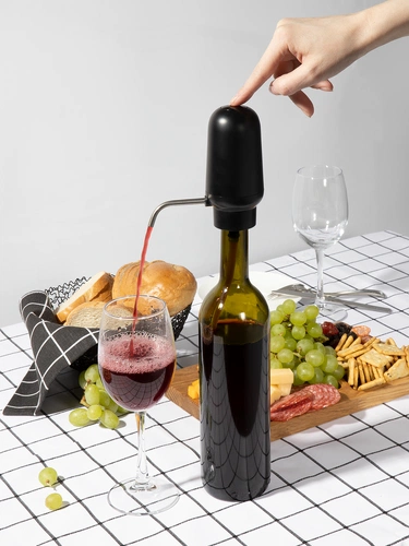 Электрический аэратор-дозатор для вина Lonks, черный Электрический аэратор-дозатор для вина Lonks, черный
