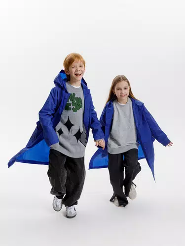 Дождевик детский RainDrop Kids, ярко-синий Дождевик детский RainDrop Kids, ярко-синий