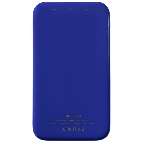 Внешний аккумулятор Uniscend Half Day Compact 5000 мAч, синий Внешний аккумулятор Uniscend Half Day Compact 5000 мAч, синий