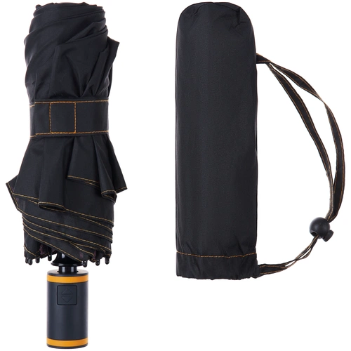 Зонт складной AOC Mini с цветными спицами, оранжевый Зонт складной AOC Mini с цветными спицами, оранжевый