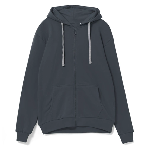 Толстовка на молнии с капюшоном Siverga, темно-серая (графит) Толстовка на молнии с капюшоном Siverga, темно-серая (графит)