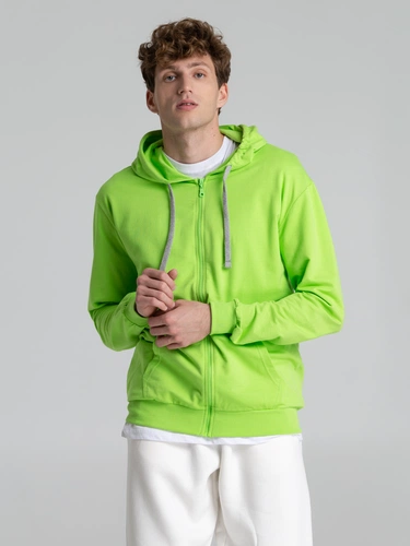 Толстовка на молнии с капюшоном Unit Siverga, зеленое яблоко Толстовка на молнии с капюшоном Unit Siverga, зеленое яблоко