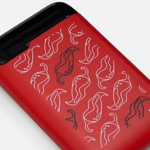 Внешний аккумулятор Fast Trick с Type-C, 5000 мАч, красный с нанесением