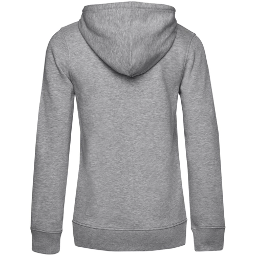 Толстовка на молнии с капюшоном женская BNC Inspire (Organic), серый меланж Толстовка на молнии с капюшоном женская BNC Inspire (Organic), серый меланж