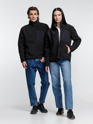 Куртка унисекс Fury, темно-серая (графит) Куртка унисекс Fury, темно-серая (графит)