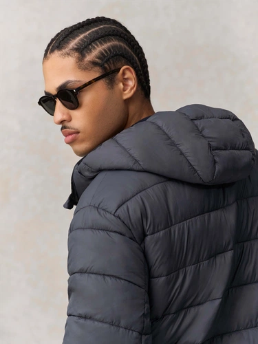 Куртка-парка унисекс Reverse, черная Куртка-парка унисекс Reverse, черная