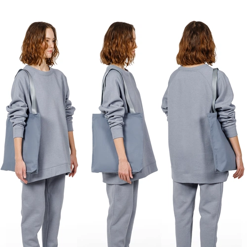 Шопер B4, серый с серыми ручками Шопер B4, серый с серыми ручками