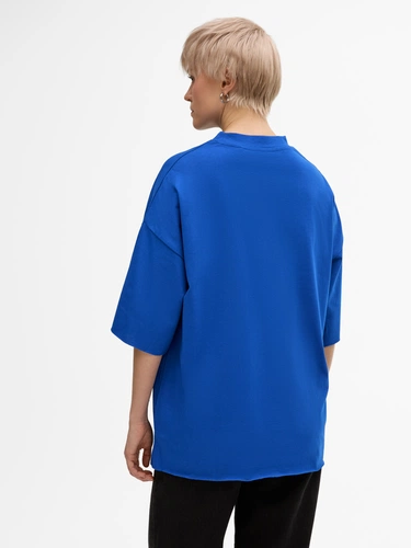 Футболка унисекс оверсайз T1, синяя Футболка унисекс оверсайз T1, синяя