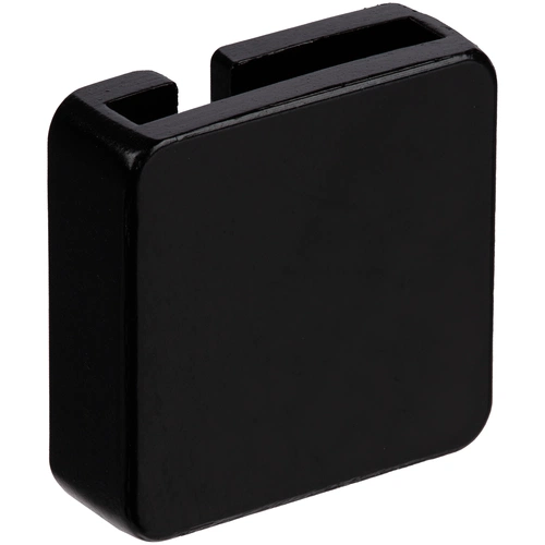 Квадратный шильдик на резинку Direct, черный Квадратный шильдик на резинку Direct, черный