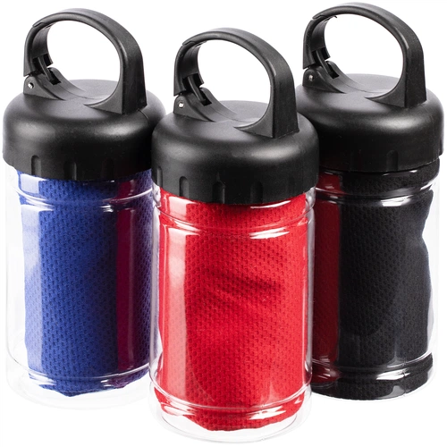 Охлаждающее полотенце Frio Mio в бутылке, синее Охлаждающее полотенце Frio Mio в бутылке, синее