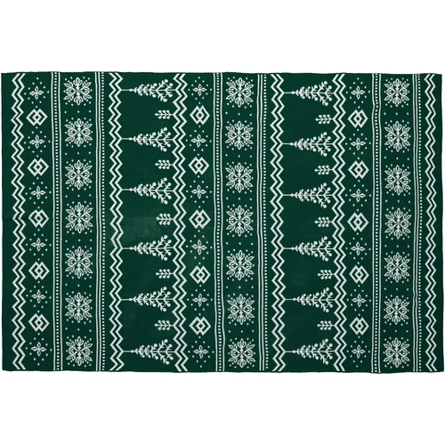 Плед Elnik, зеленый с молочно-белым Плед Elnik, зеленый с молочно-белым