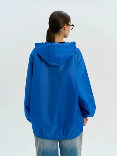 Дождевик-анорак Alatau, укороченный, синий, единый размер Дождевик-анорак Alatau, укороченный, синий, единый размер