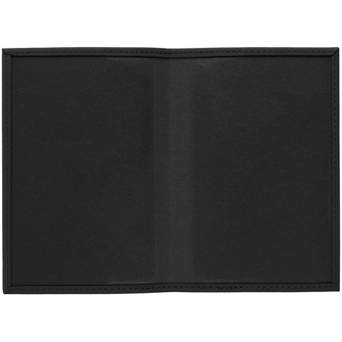 Обложка для паспорта Shall, черная Обложка для паспорта Shall, черная