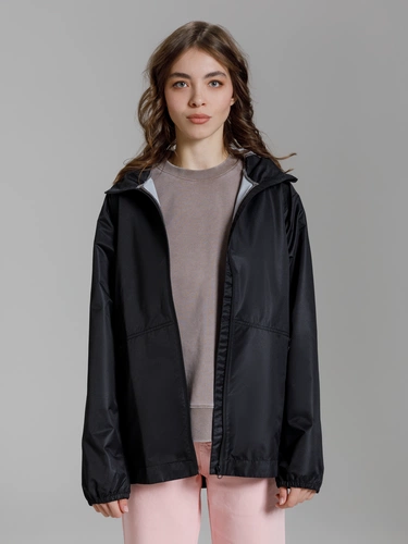 Куртка унисекс Nordvind WR, черная Куртка унисекс Nordvind WR, черная