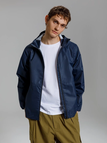 Куртка унисекс Nordvind DWR, темно-синяя Куртка унисекс Nordvind DWR, темно-синяя