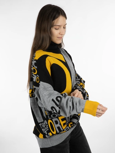 Свитер оверсайз на заказ Tricksy Net, полушерсть Свитер оверсайз на заказ Tricksy Net, полушерсть