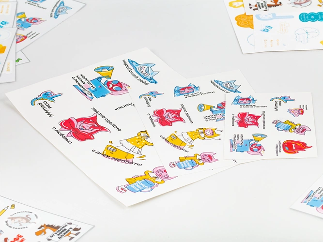 Наклейки бумажные Sticker Pack на заказ, M Наклейки бумажные Sticker Pack на заказ, M