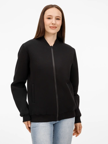 Бомбер унисекс Estado, черный Бомбер унисекс Estado, черный