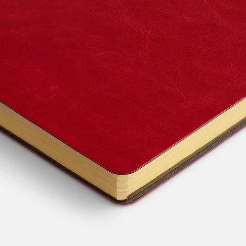 Ежедневник Nebraska Flex, недатированный, красный с золотистым Ежедневник Nebraska Flex, недатированный, красный с золотистым