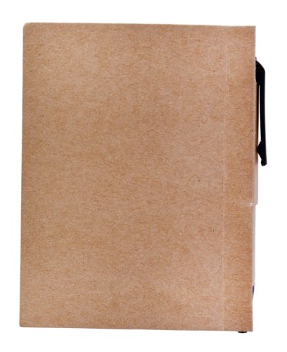 Мини-блокнот Eco Light с ручкой с черными элементами Мини-блокнот Eco Light с ручкой с черными элементами