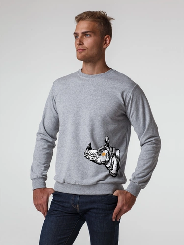 Толстовка NosoRock, серый меланж Толстовка NosoRock, серый меланж