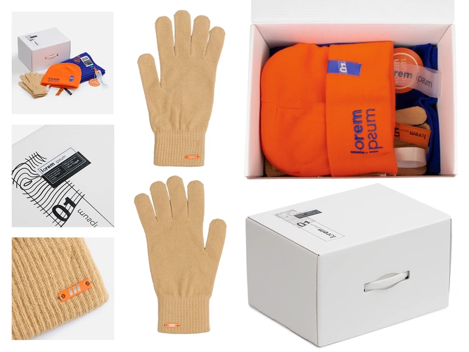 Сет Urban Flow, оранжево-синий с нанесением и кастомизацией Сет Urban Flow, оранжево-синий с нанесением и кастомизацией