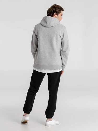 Толстовка с капюшоном унисекс King, серый меланж Толстовка с капюшоном унисекс King, серый меланж