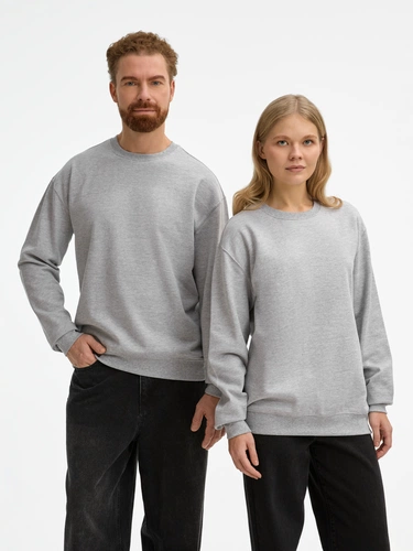 Свитшот унисекс Columbia, серый меланж Свитшот унисекс Columbia, серый меланж