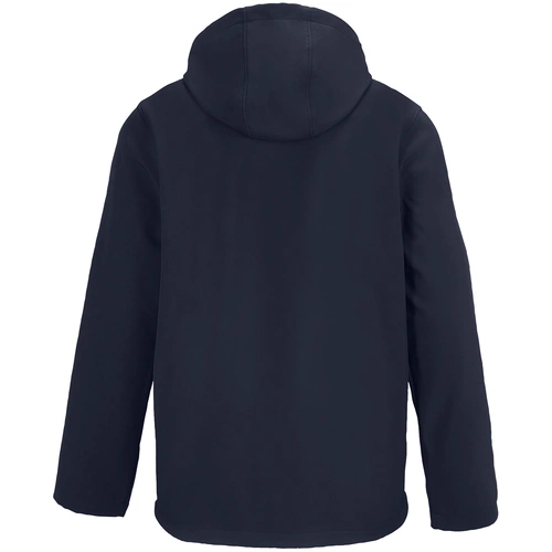 Куртка софтшелл с капюшоном мужская Race Men, темно-синяя Куртка софтшелл с капюшоном мужская Race Men, темно-синяя