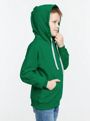 Толстовка с капюшоном детская Kirenga Kids, зеленая Толстовка с капюшоном детская Kirenga Kids, зеленая