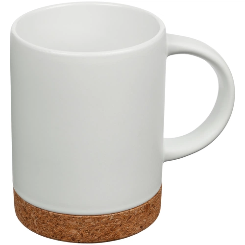 Кружка с пробковой подставкой Corky, белая Кружка с пробковой подставкой Corky, белая