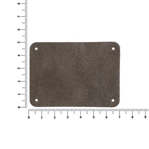 Лейбл кожаный Beta, XL, серый Лейбл кожаный Beta, XL, серый