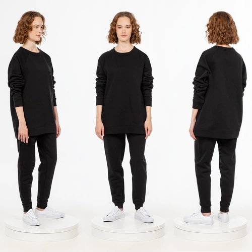 Свитшот унисекс S1, черный Свитшот унисекс S1, черный