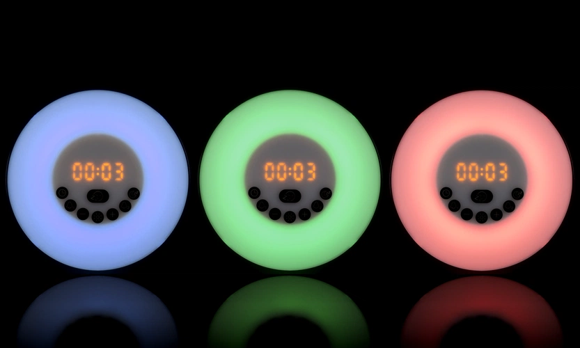 Лампа-колонка со световым будильником dreamTime, ver.2, черная Лампа-колонка со световым будильником dreamTime, ver.2, черная