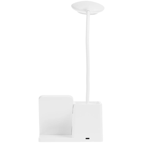 Лампа с органайзером и беспроводной зарядкой writeLight, ver. 2, белая Лампа с органайзером и беспроводной зарядкой writeLight, ver. 2, белая