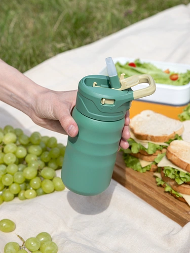 Термобутылка Fujisan 2.0 без логотипа, зеленая Термобутылка Fujisan 2.0 без логотипа, зеленая