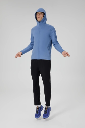 Куртка с капюшоном унисекс Begi, синяя Куртка с капюшоном унисекс Begi, синяя