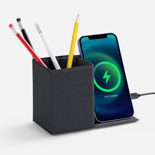 Складной органайзер с беспроводной зарядкой Midstream ver.2, серый Складной органайзер с беспроводной зарядкой Midstream ver.2, серый