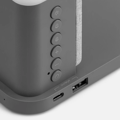 Зарядная станция с часами и подсветкой Large Charge ver.2, серая Зарядная станция с часами и подсветкой Large Charge ver.2, серая