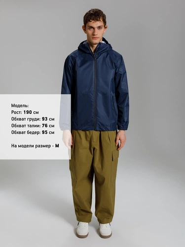 Куртка унисекс Nordvind DWR, темно-синяя Куртка унисекс Nordvind DWR, темно-синяя