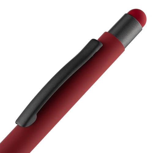 Ручка шариковая Digit Soft Touch со стилусом, красная Ручка шариковая Digit Soft Touch со стилусом, красная