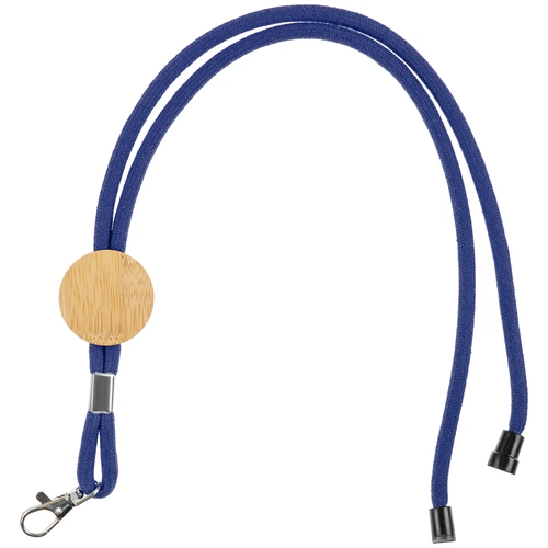 Шнурок для бейджа Tube Wood, синий Шнурок для бейджа Tube Wood, синий