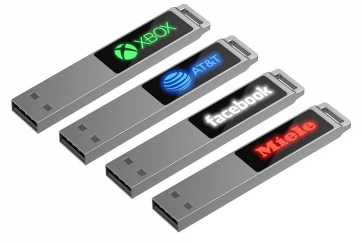 Флешка markBright с зеленой подсветкой, 32 Гб Флешка markBright с зеленой подсветкой, 32 Гб