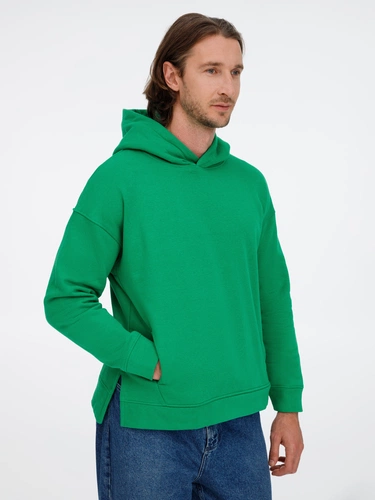 Худи оверсайз унисекс Tolla, зеленое Худи оверсайз унисекс Tolla, зеленое