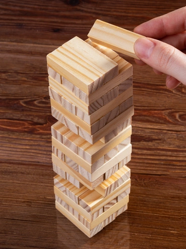 Игра «Деревянная башня мини», неокрашенная Игра «Деревянная башня мини», неокрашенная