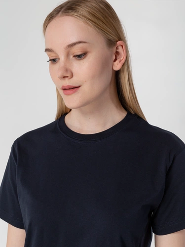 Футболка унисекс T-Bolka 160, темно-синяя Футболка унисекс T-Bolka 160, темно-синяя