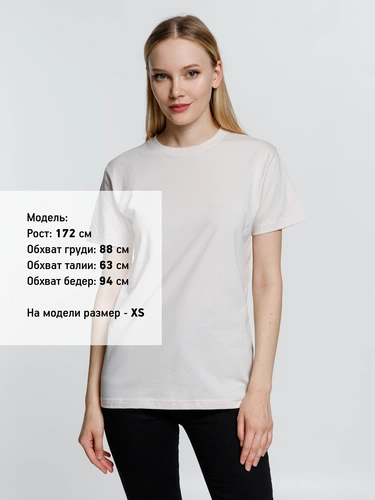 Футболка унисекс T-Bolka 160, молочно-белая Футболка унисекс T-Bolka 160, молочно-белая