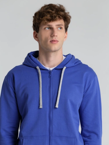 Толстовка на молнии с капюшоном Unit Siverga , ярко-синяя Толстовка на молнии с капюшоном Unit Siverga , ярко-синяя