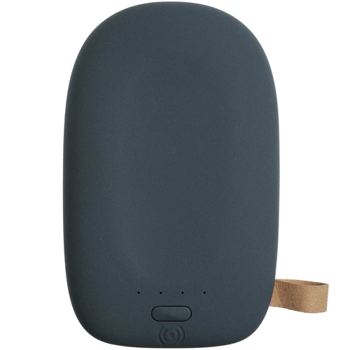 Аккумулятор с беспроводной зарядкой Pebble Wireless 9000 мАч, серо-синий Аккумулятор с беспроводной зарядкой Pebble Wireless 9000 мАч, серо-синий