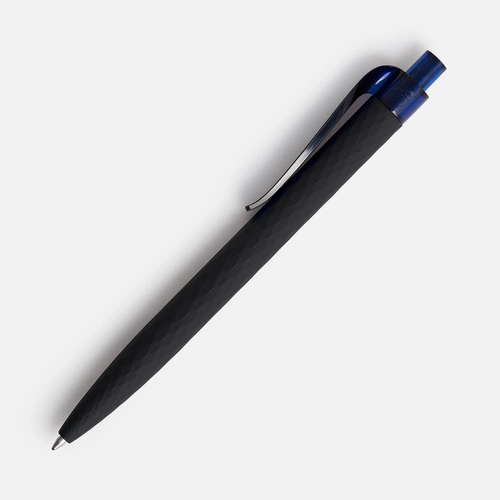 Ручка шариковая Prodir QS01 PRT-T Soft Touch, черная с синим Ручка шариковая Prodir QS01 PRT-T Soft Touch, черная с синим